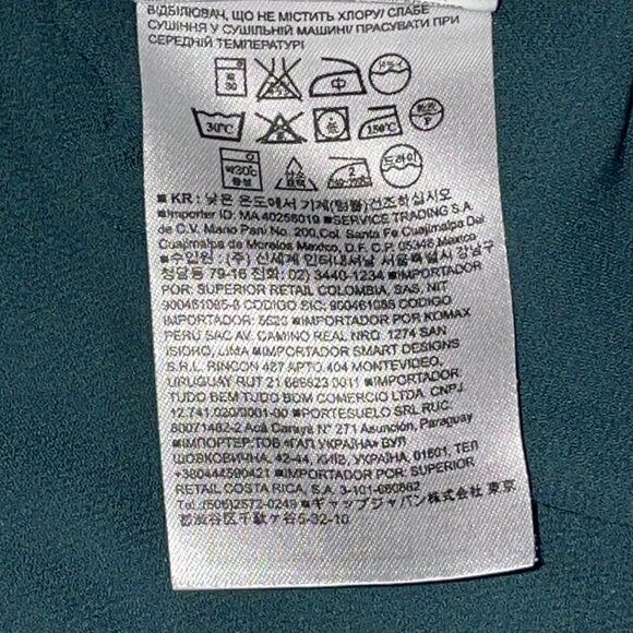 Banana Republic Green‎ Short Sleeved Elastic Drop Waist Low Waist Dress Size 8 - Picture 6 of 10